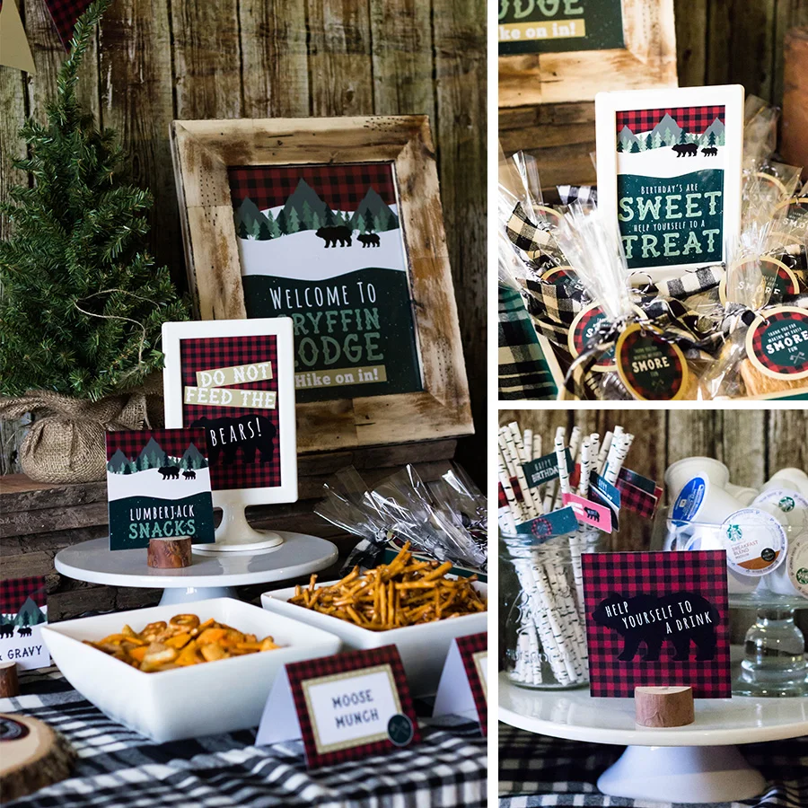 Lumberjack Birthday Party — Merry + Grace Design Co.